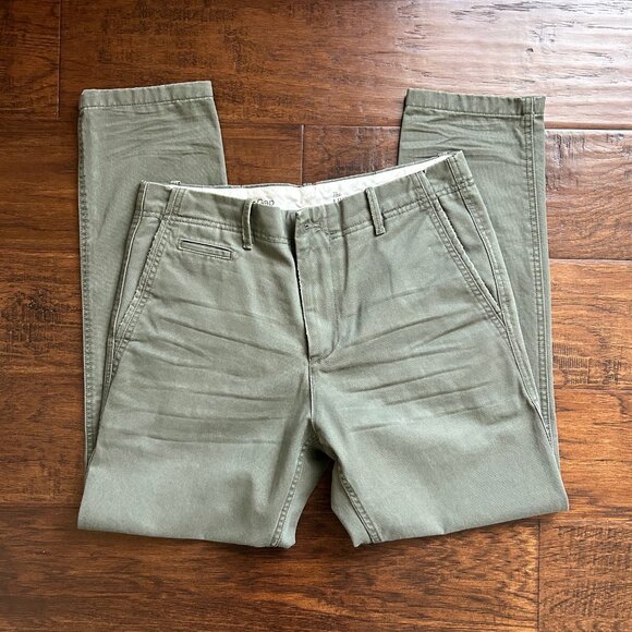 Gap mens lived in taper chino pants olive color size 31 x 29 - Picture 5 of 5